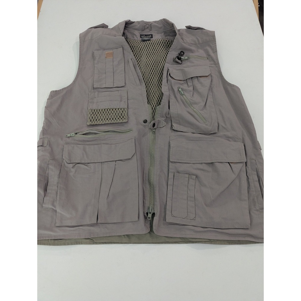 ProMaster Mens Size Large XL Fishing Photographer Hunting Vest Khaki Gorpcore